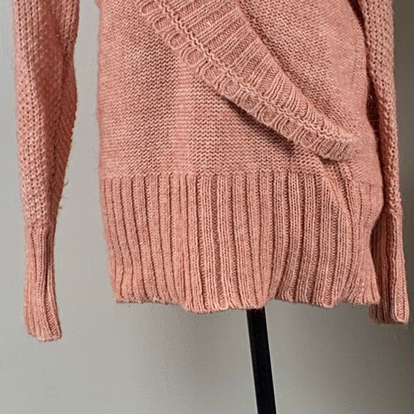Ann Taylor Loft Coral Alpaca Blend Long Sleeve V Neck Sweater Size Large - Picture 3 of 8